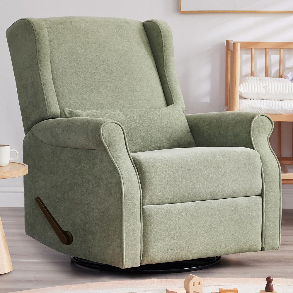 Rocking Chair Nursery - Fotel bujany obrotowy do pokoju dziecięcego,