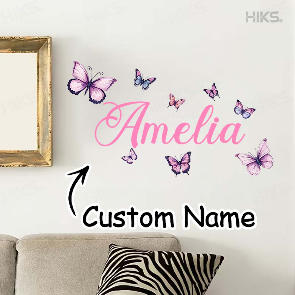 Baby Nursery Themes - 1 szt. Fioletowa naklejka ścienna z