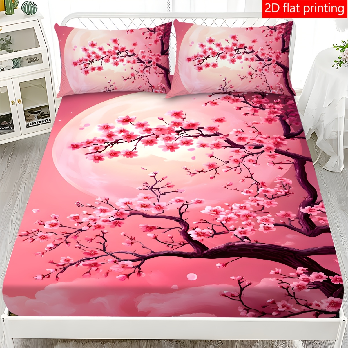 Baby Nursery Themes - Ochraniacz na materac z motywem różowego
