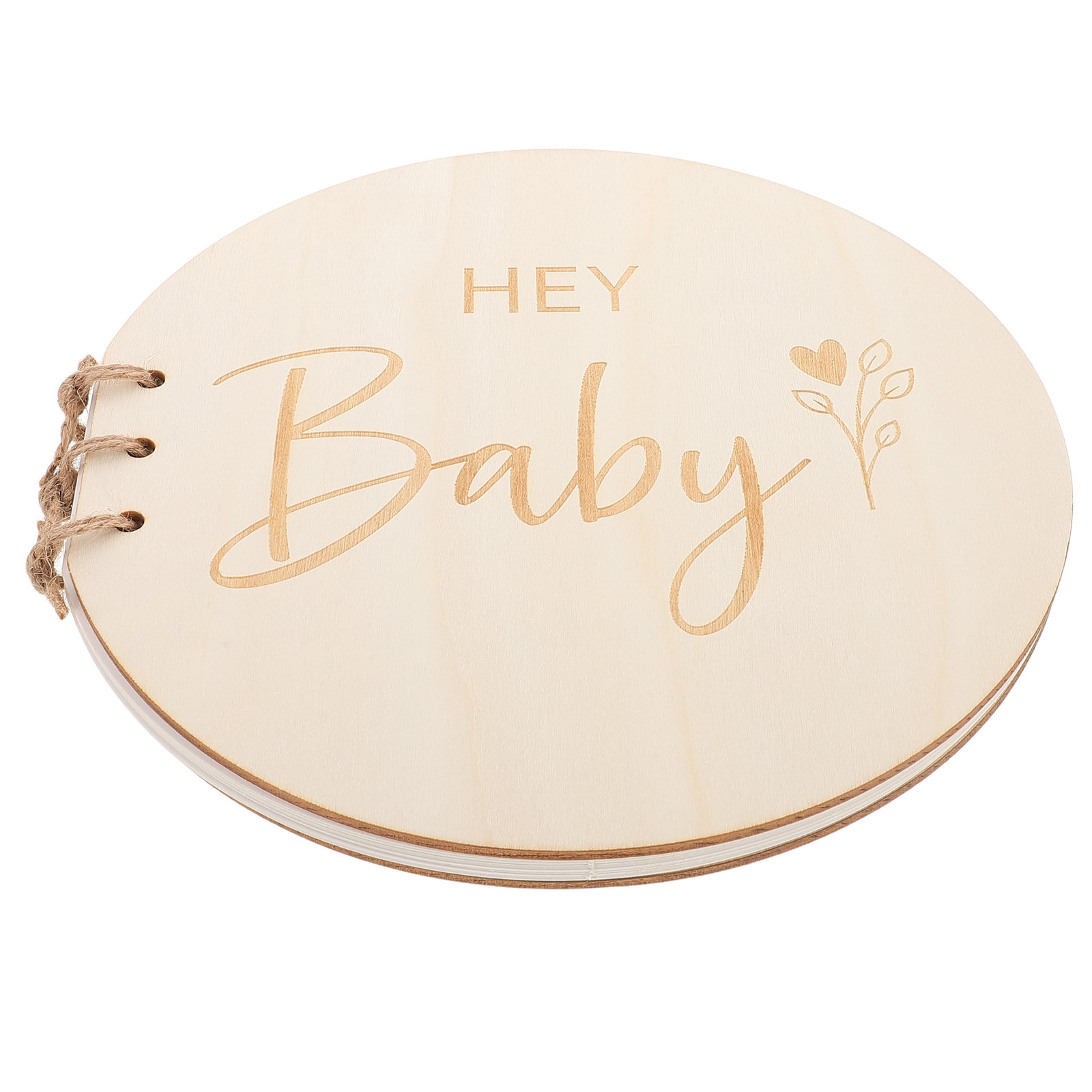 Baby Nursery Books - Księga gości na baby shower, rustykalna