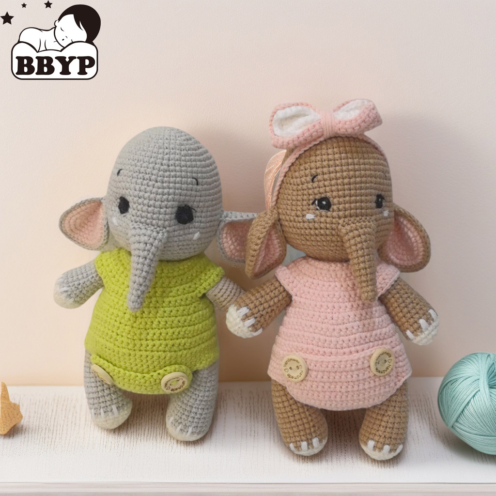 Baby Nursery Game - Ręcznie robione na szydełku pluszowe zabawki