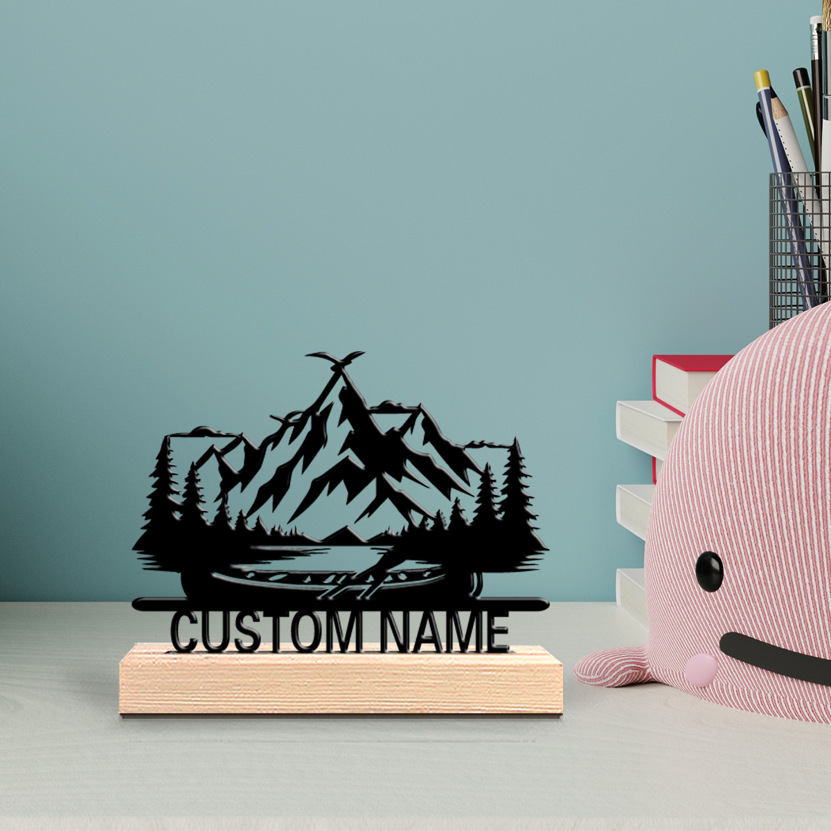 Baby Nursery Themes - 1 szt. Stylowy, personalizowany, metalowo-drewniany wystrój