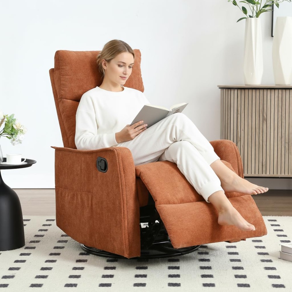 Rocking Chair Nursery - Fotel obrotowy 360 stopni z funkcją