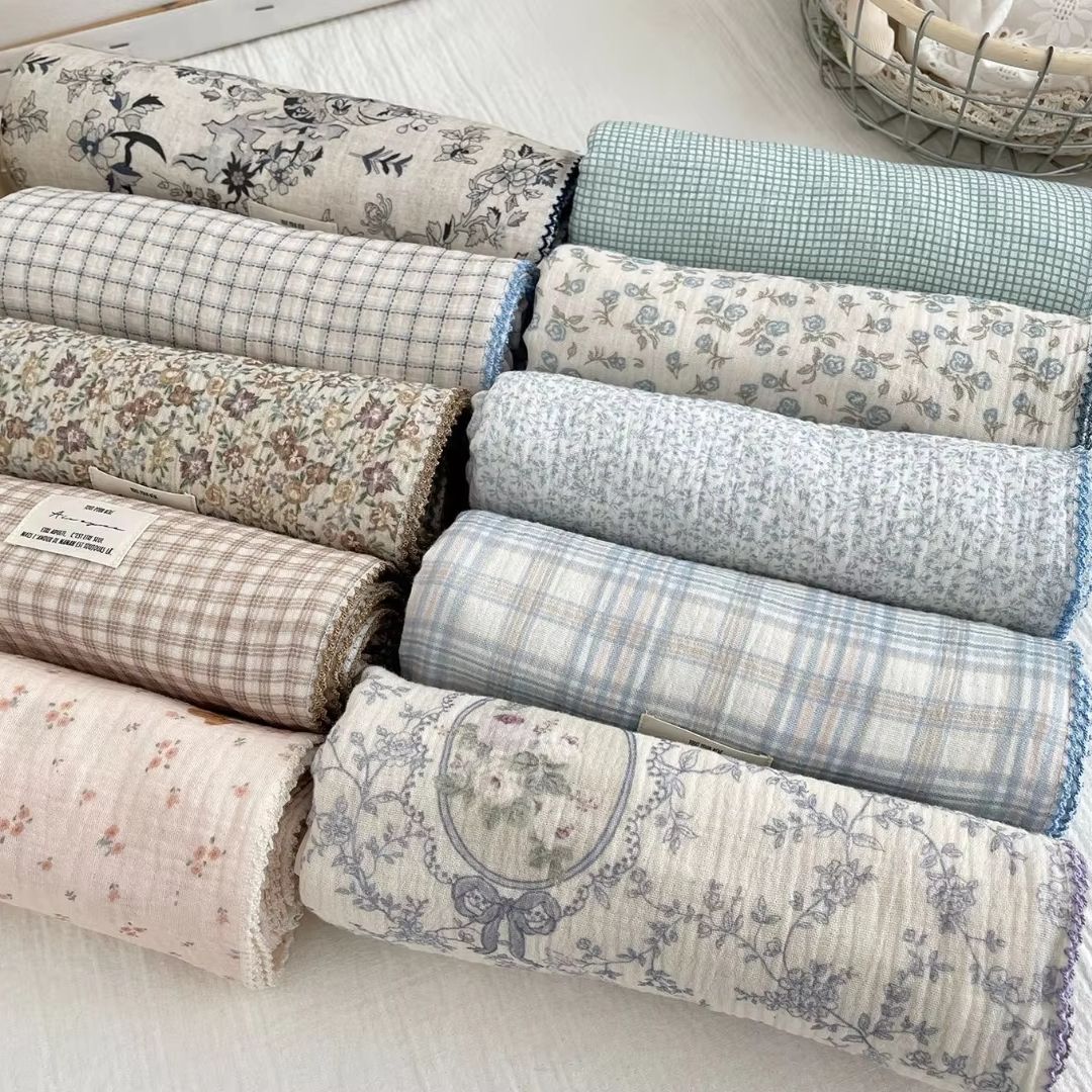 Baby Nursery Quilts - Muślinowa otulaczka dla niemowląt, bawełniana gaza,