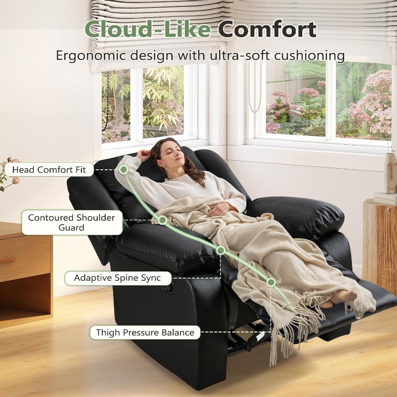 Fotel rozkładany ANJ Black z w – Rocking Chair Nursery recenzja i cena
