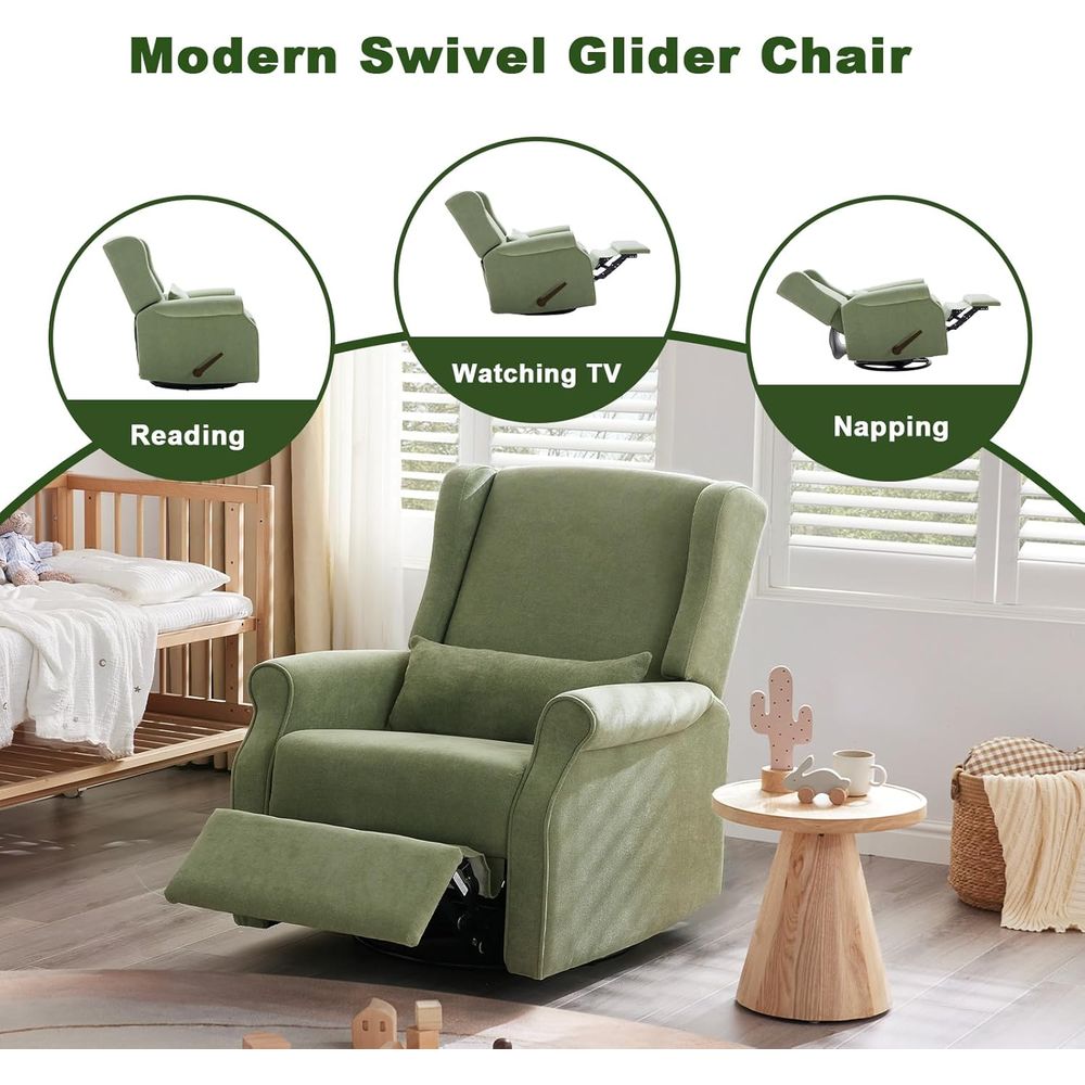 Fotel bujany obrotowy do pokoj – Rocking Chair Nursery recenzja i cena
