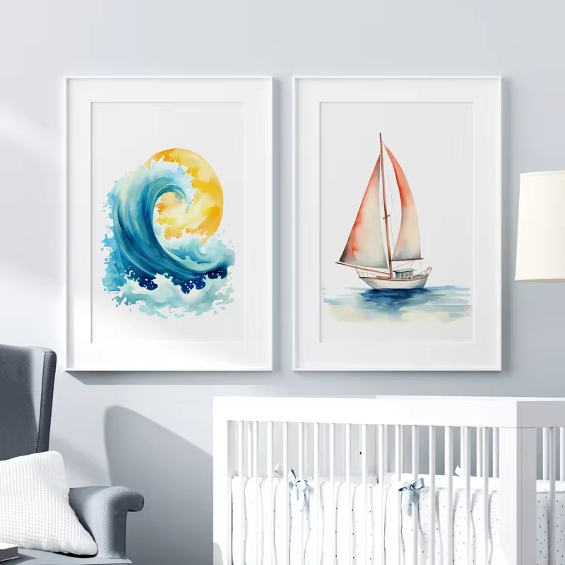 Surf Ocean Themed Nursery Beac – Baby Nursery Themes recenzja i cena