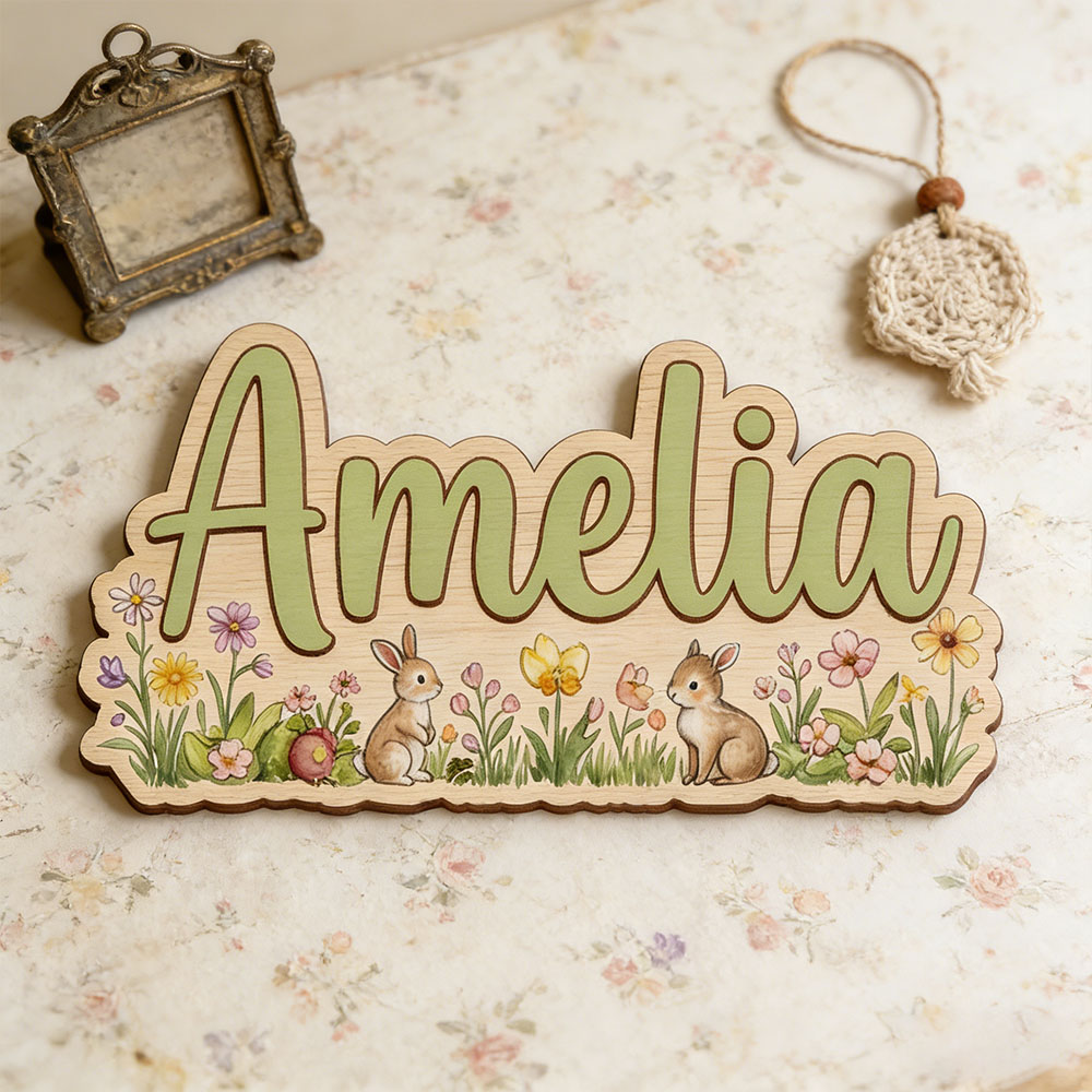 Spersonalizowana tabliczka z m – Baby Nursery Themes recenzja i cena