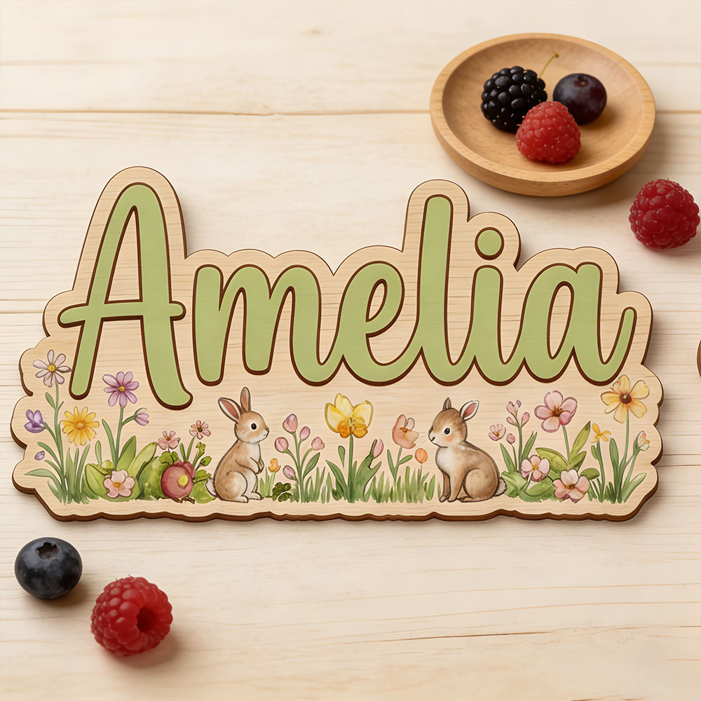 Spersonalizowana tabliczka z m – Baby Nursery Themes recenzja i cena