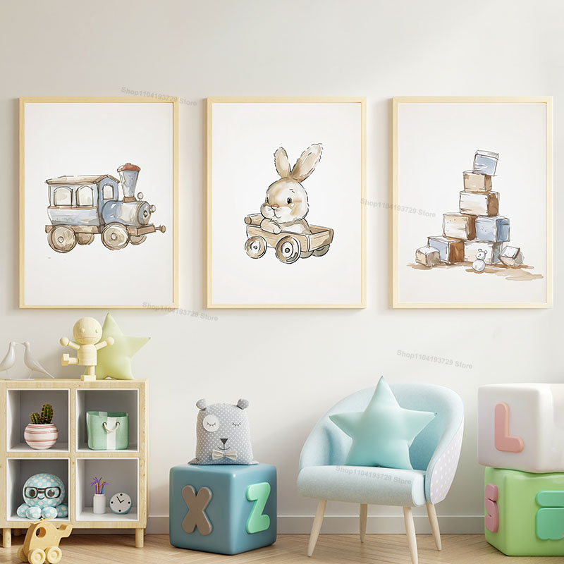 Obraz na płótnie w stylu nordy – Baby Nursery Books recenzja i cena