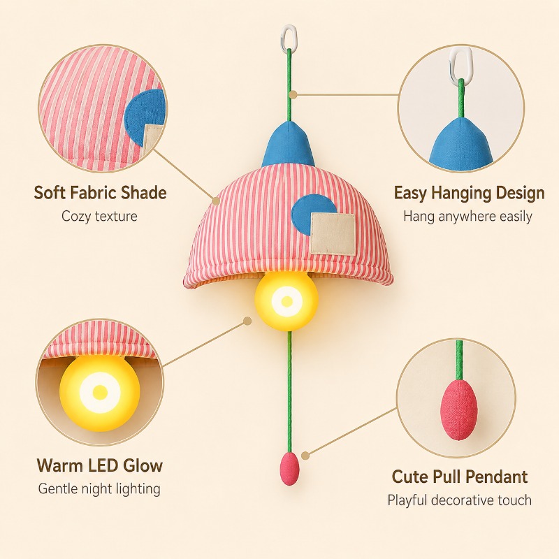 Akumulatorowa lampka nocna wis – Baby Nursery Lampshade recenzja i cena