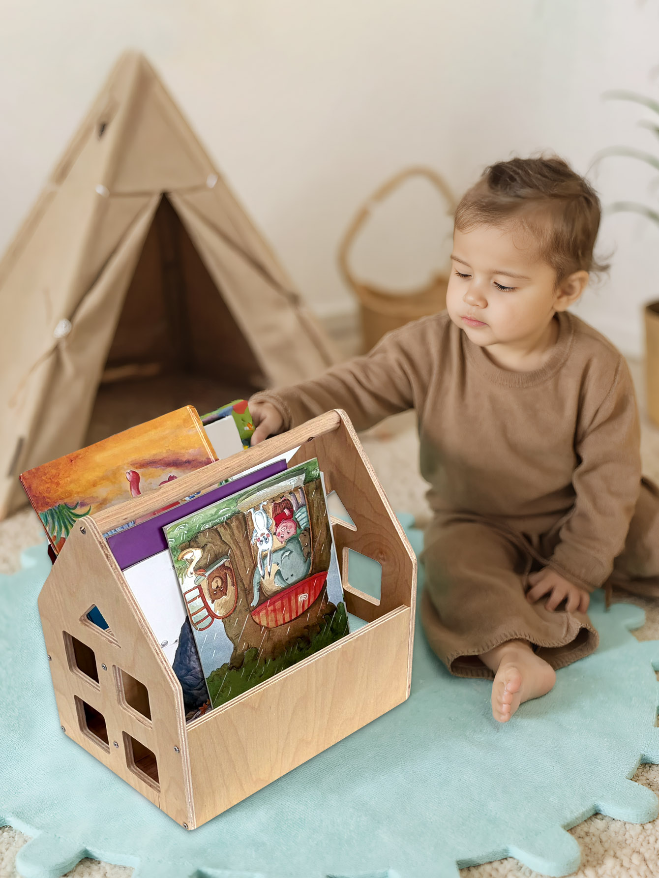 Regał na książki dla malucha,  – Baby Nursery Books recenzja i cena