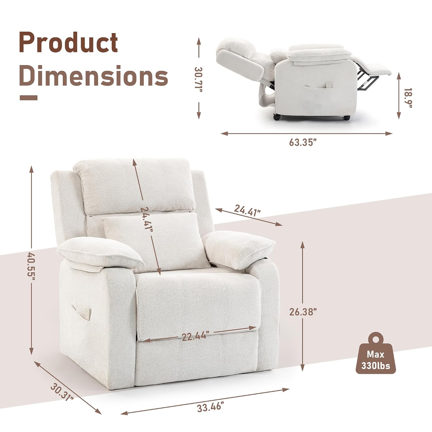 Fotel rozkładany dla dorosłych – Rocking Chair Nursery recenzja i cena