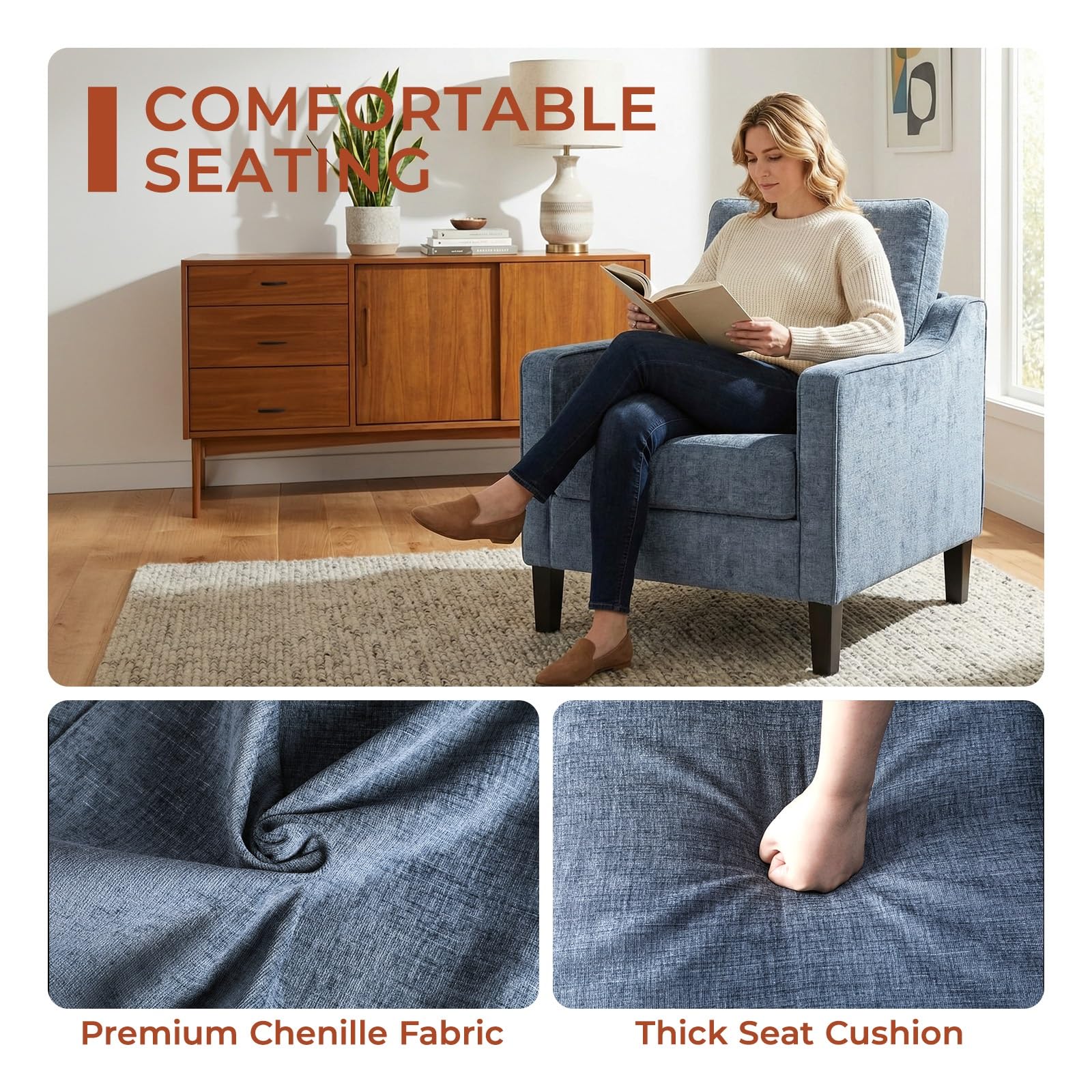 Fotel AOUO w stylu mid-century – Rocking Chair Nursery recenzja i cena