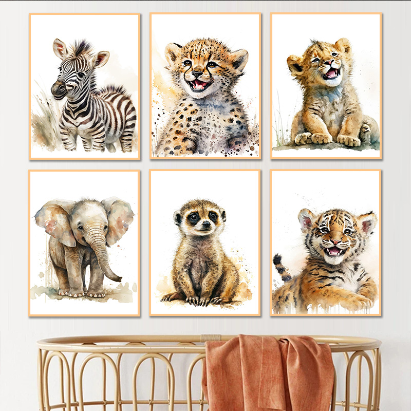 Akwarelowe Zwierzęta Dziecięce – Baby Zebra Nursery recenzja i cena
