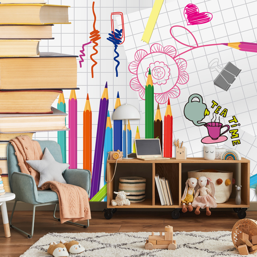 Samoprzylepna tapeta do salonu – Baby Nursery Books recenzja i cena