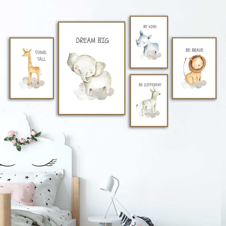 Nursery Wall Art Canvas Painti – Baby Zebra Nursery recenzja i cena