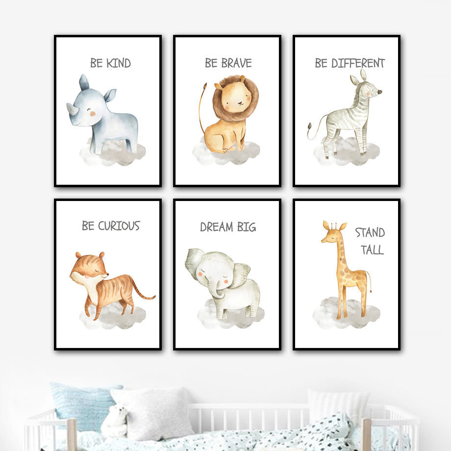Nursery Wall Art Canvas Painti – Baby Zebra Nursery recenzja i cena