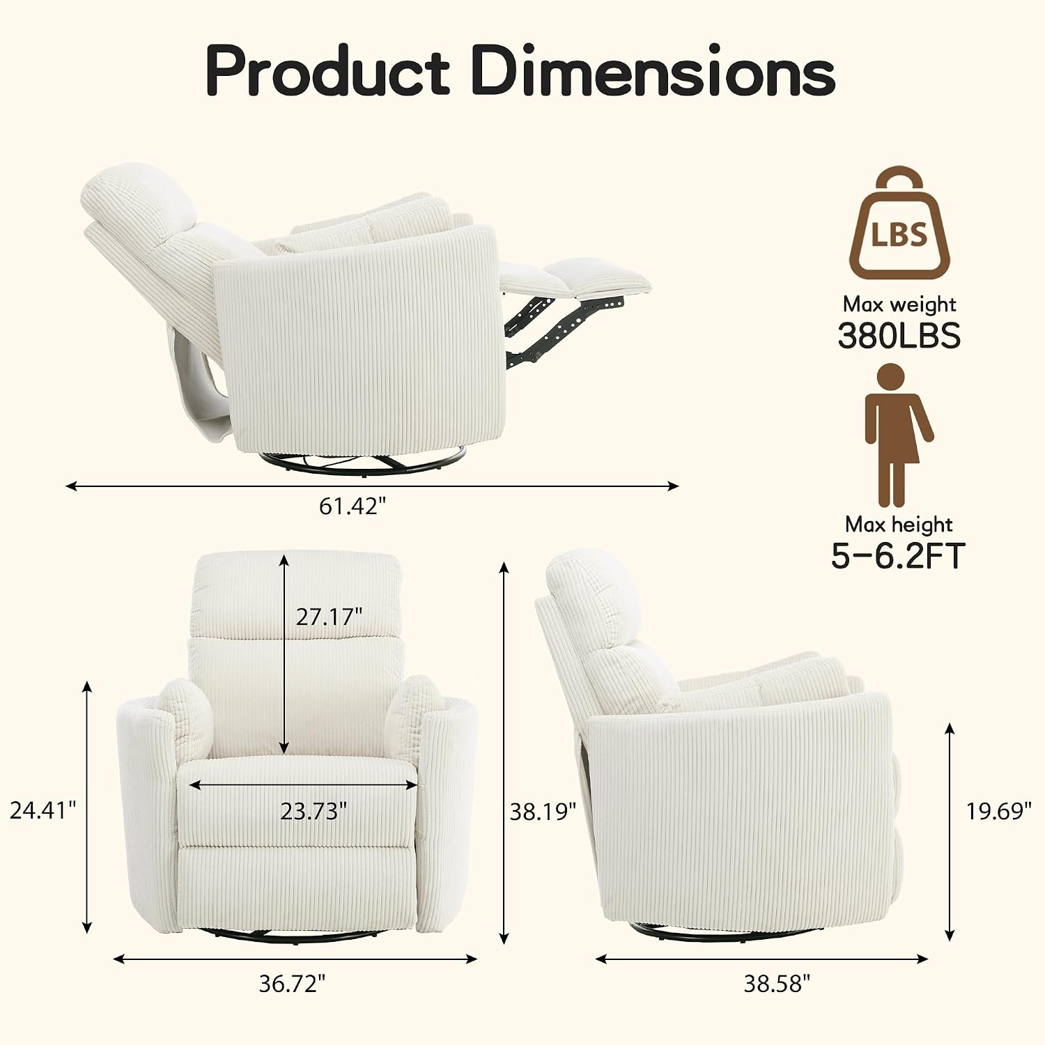 Elektryczny fotel bujany do po – Rocking Chair Nursery recenzja i cena