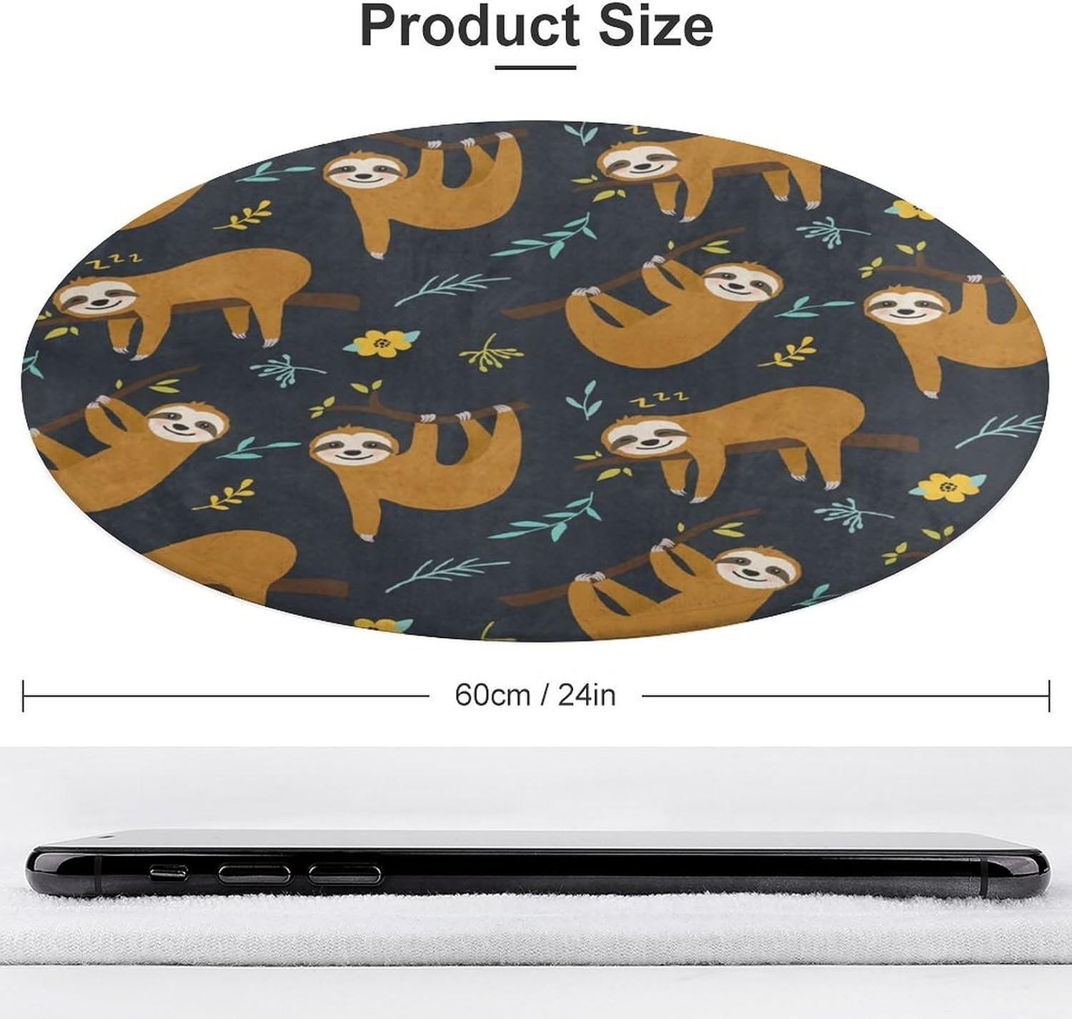 Urocza okrągła poduszka z moty – Baby Nursery Jungle Rug recenzja i cena
