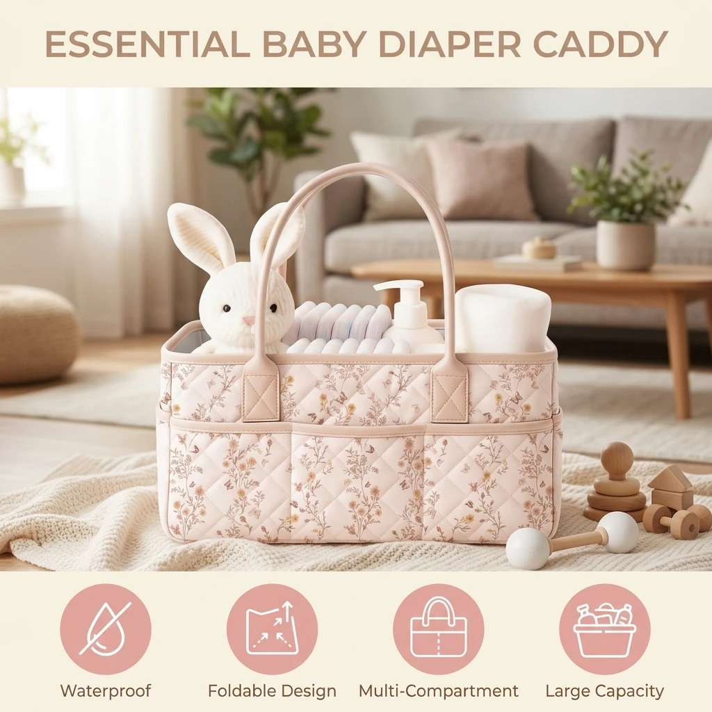 Pojemnik na pieluchy z tkaniny – Baby Nursery Quilts recenzja i cena