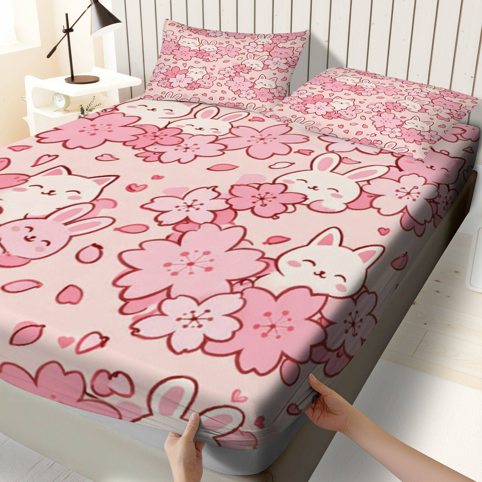 Zestaw pościeli Sakura Rabbit  – Baby Nursery Themes recenzja i cena