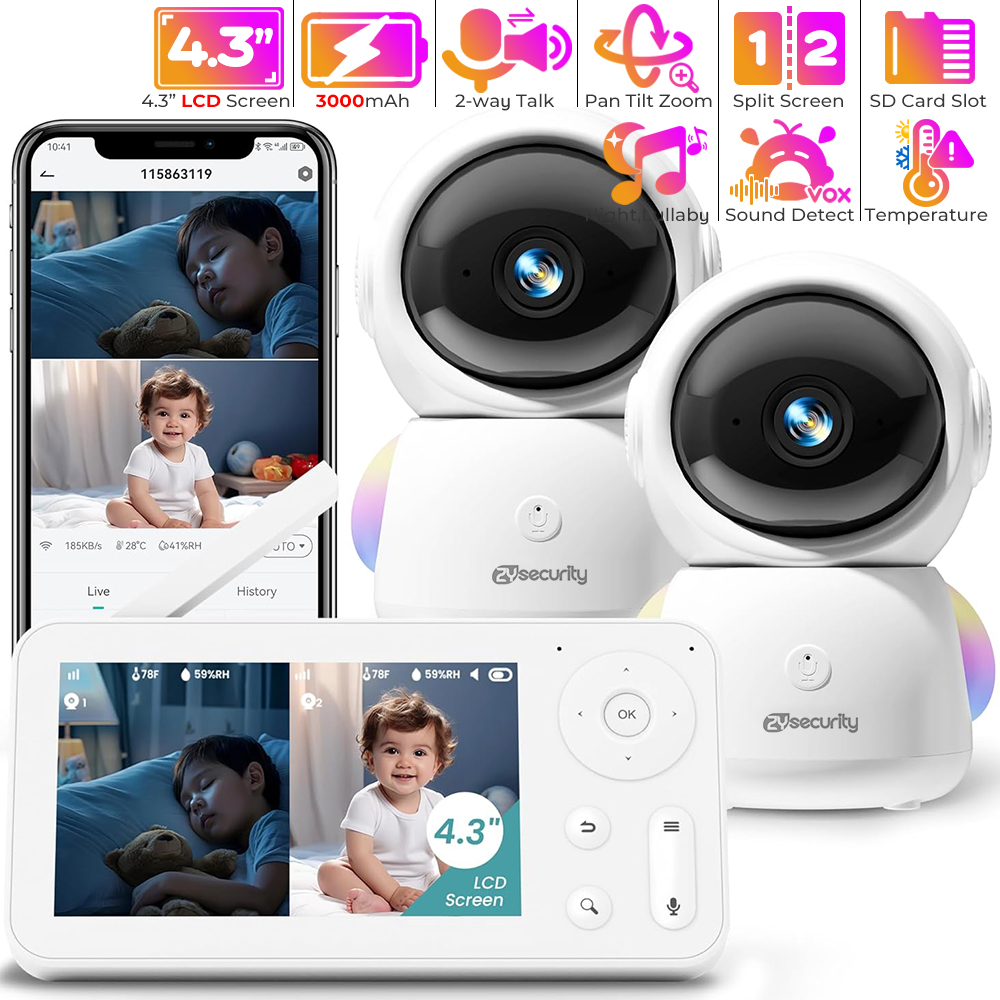 Niania 2K z 2 kamerami i audio – Baby Nursery Mobile recenzja i cena
