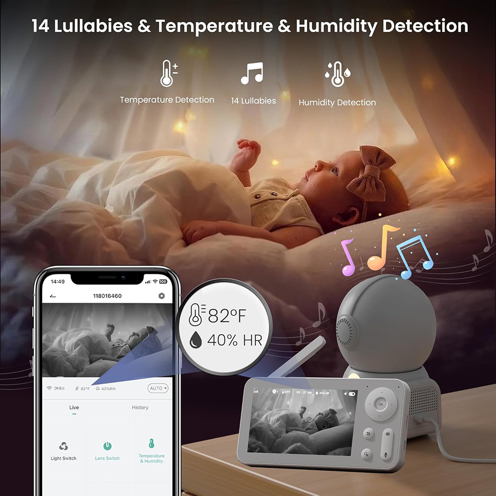 Niania 2K z 2 kamerami i audio – Baby Nursery Mobile recenzja i cena