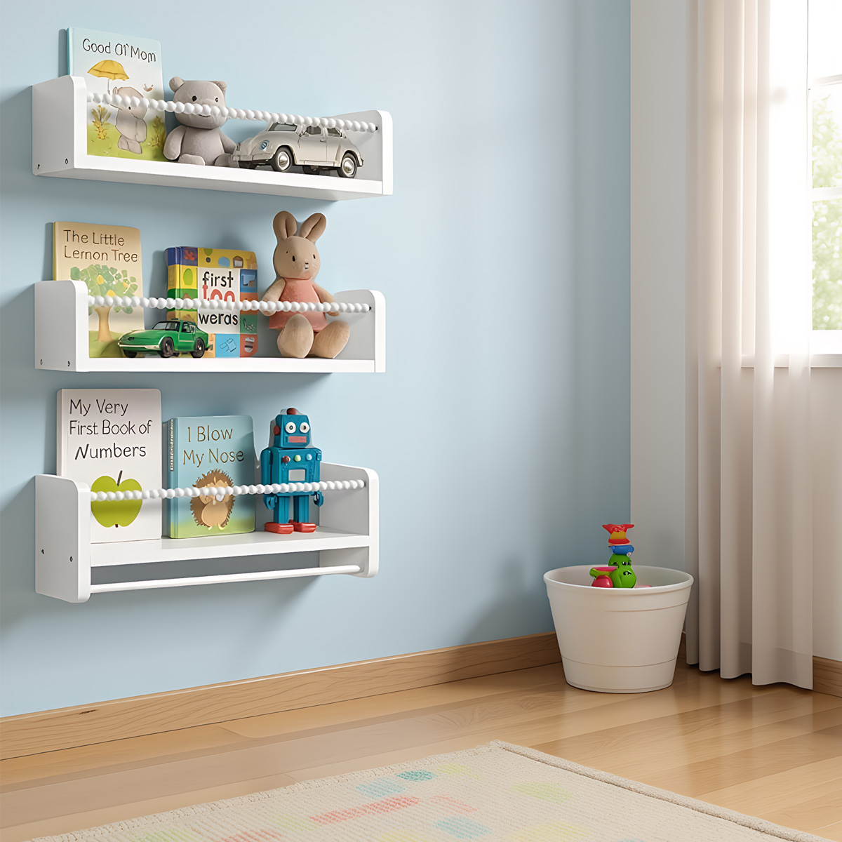 Półki wiszące na książki do po – Baby Nursery Books recenzja i cena