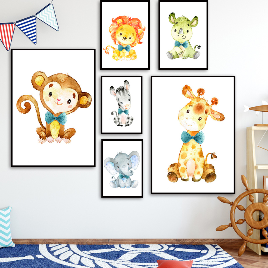 Wall Art Canvas Painting Carto – Baby Zebra Nursery recenzja i cena