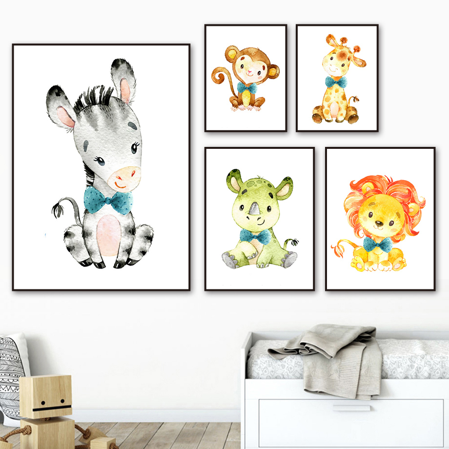 Wall Art Canvas Painting Carto – Baby Zebra Nursery recenzja i cena